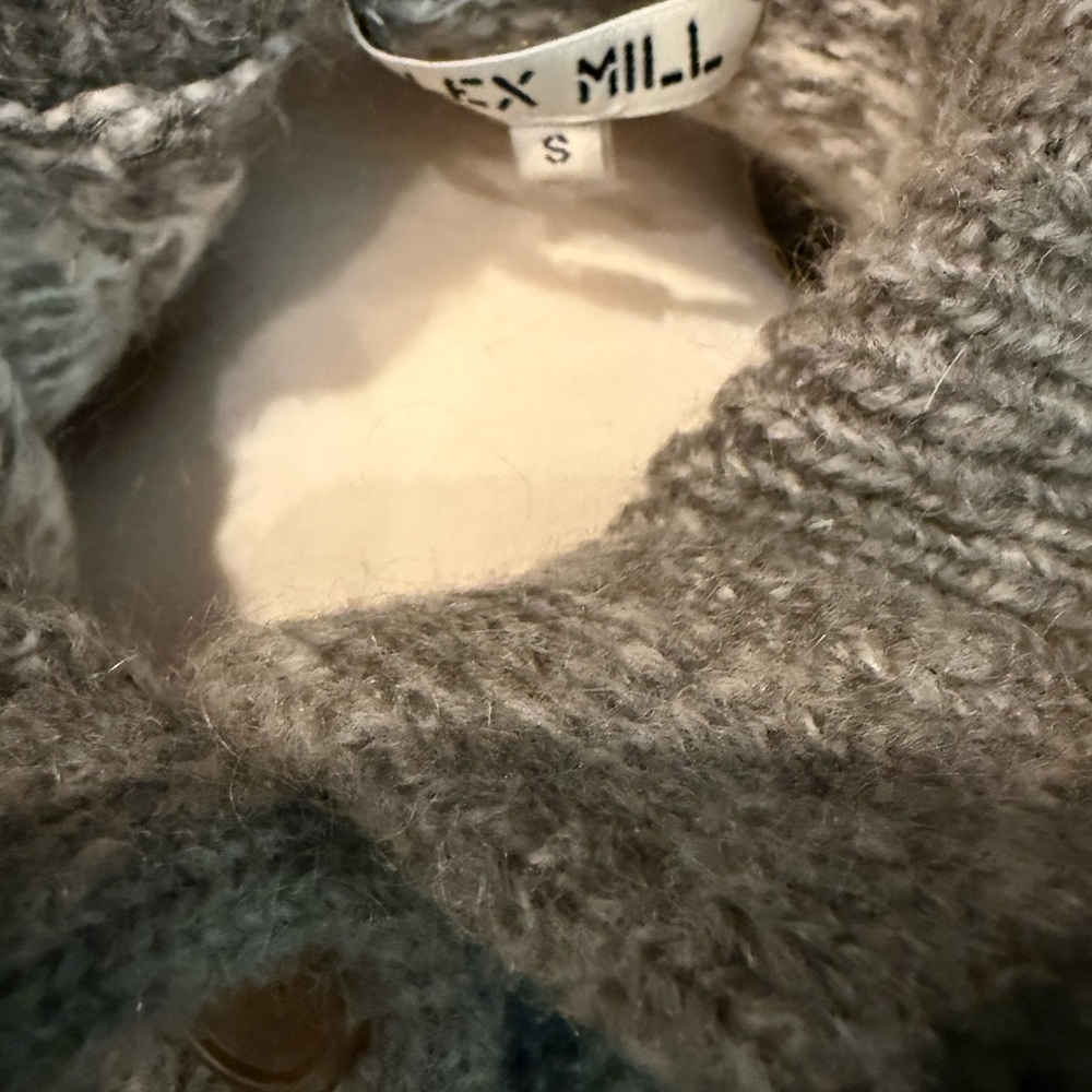 Alex Mill Gray and White Patterned Turtleneck Swe… - image 5